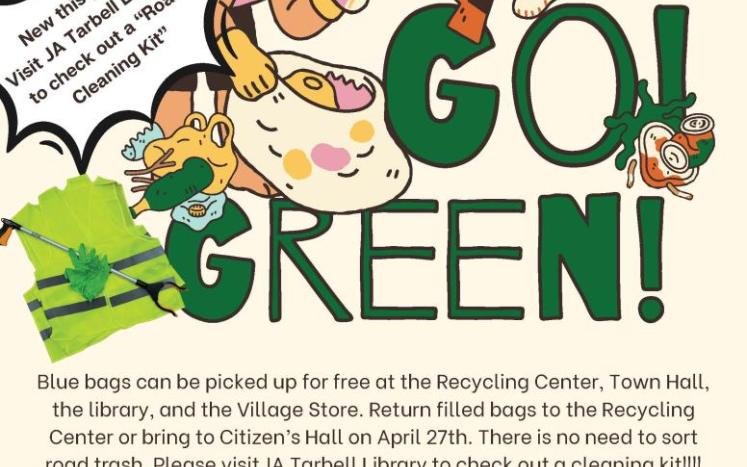 Flier for spring cleanup week April 20th through April 27th