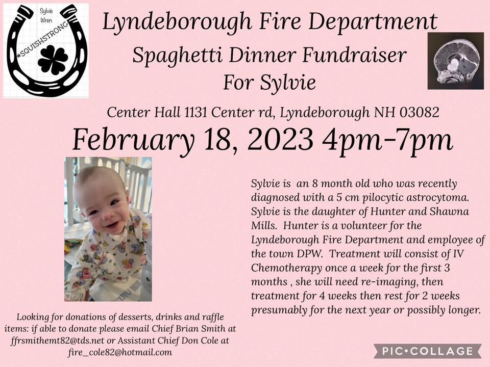 Lyndeborough Fire Department Fundraiser - Sylvie Mills 2-14-2023